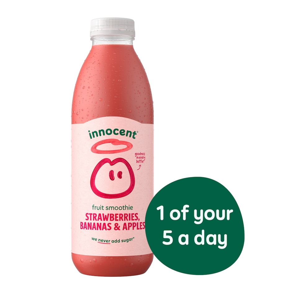 image 1 of innocent Strawberries, Bananas & Apples Smoothie 750ml