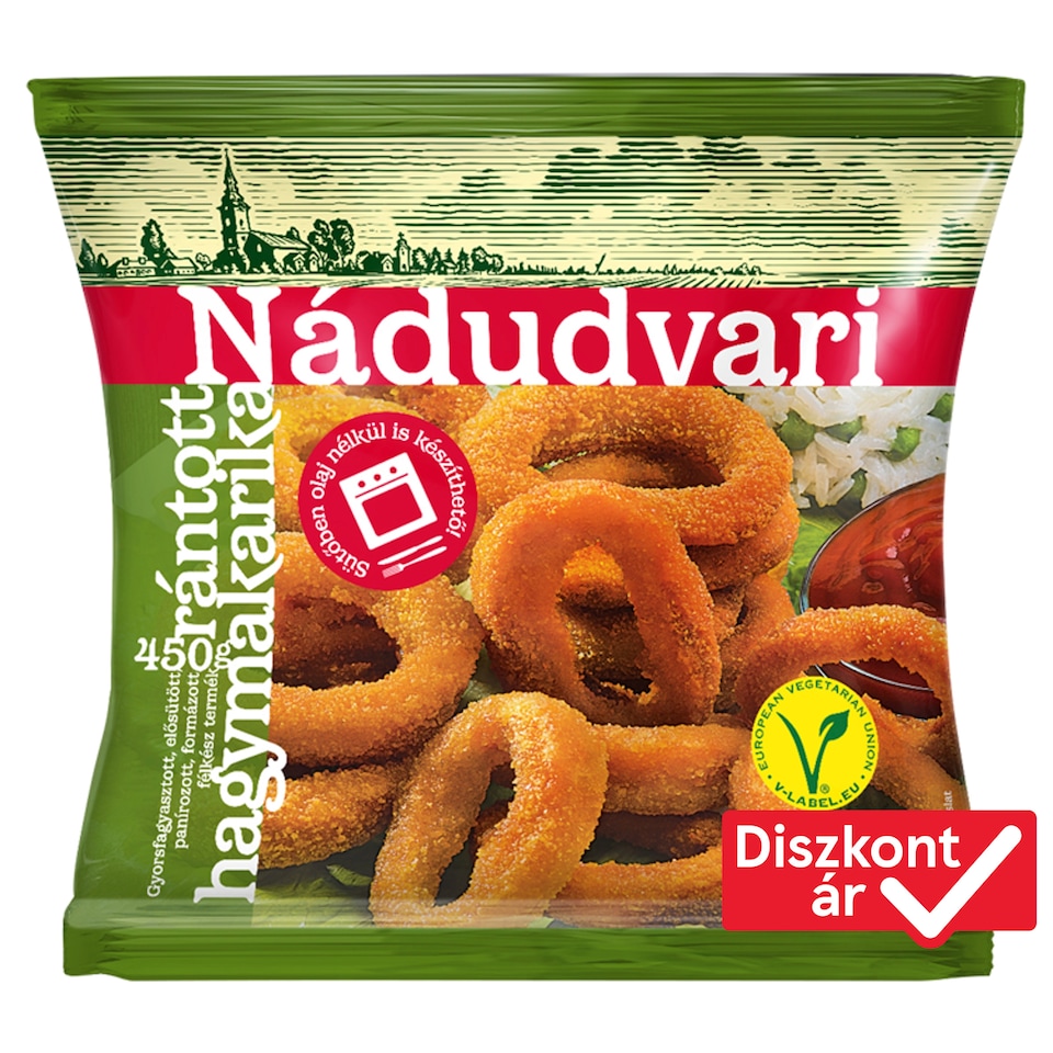 Nádudvari gyorsfagyasztott rántott hagymakarika 450 g