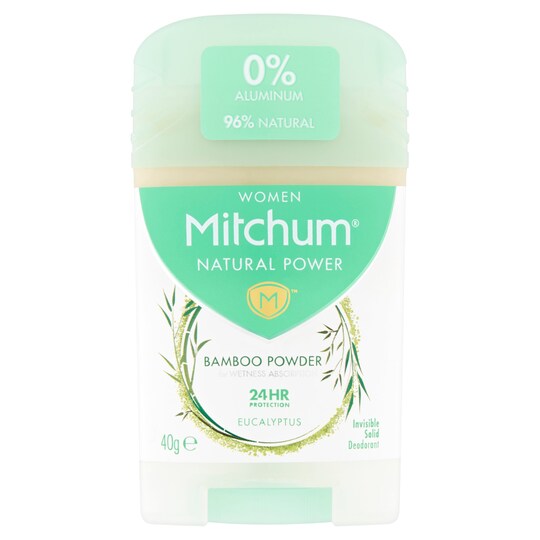 Mitchum Woman Natural Power Eucalyptus Solid Deodorant 40g - Tesco Groceries