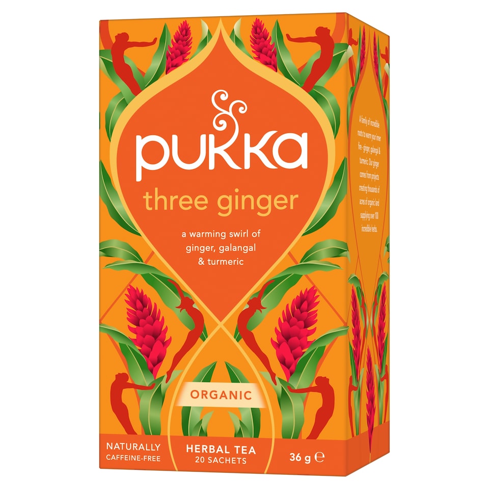 image 1 of Pukka Organic Three Ginger 20 Tea Bags 36G