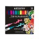 image 1 of Artistry 12pk Acrylic Twin Paint Markers
