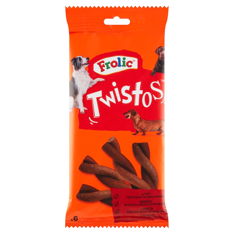 obrázok 1 z Frolic Twistos S hovädzím 6 ks 105 g