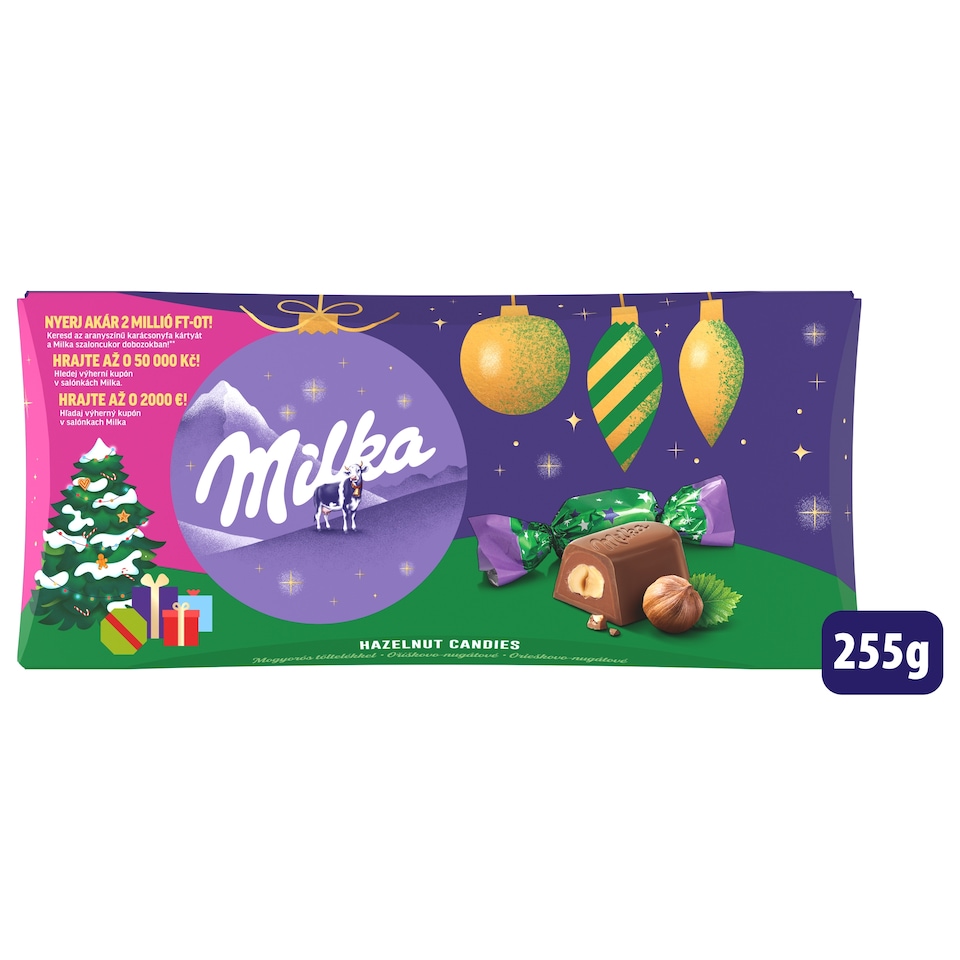 Milka mogyorókrémes szaloncukor 255g