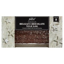 Tesco Finest Belgian Chocolate Yule Log 430G