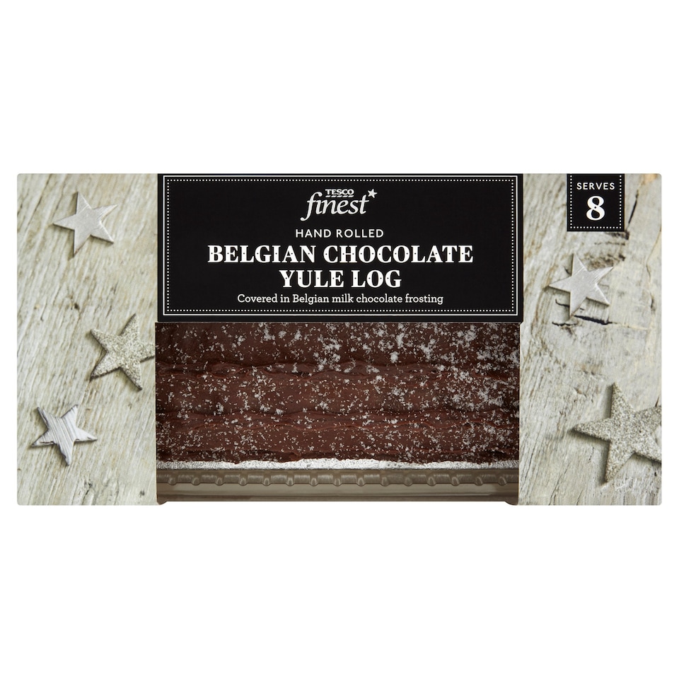 Tesco Finest Belgian Chocolate Yule Log 430G