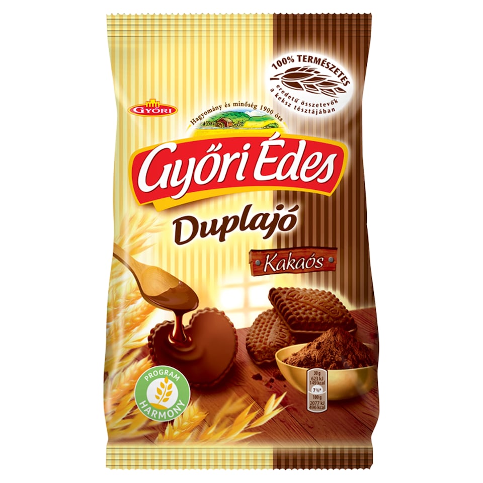 Győri Édes Duplajó Cocoa Biscuits Dipped In Cocoa Coating 150 G