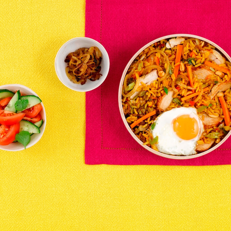 image 1 of Tilda Pots Vegetable Long Grain Rice 2 x 125g