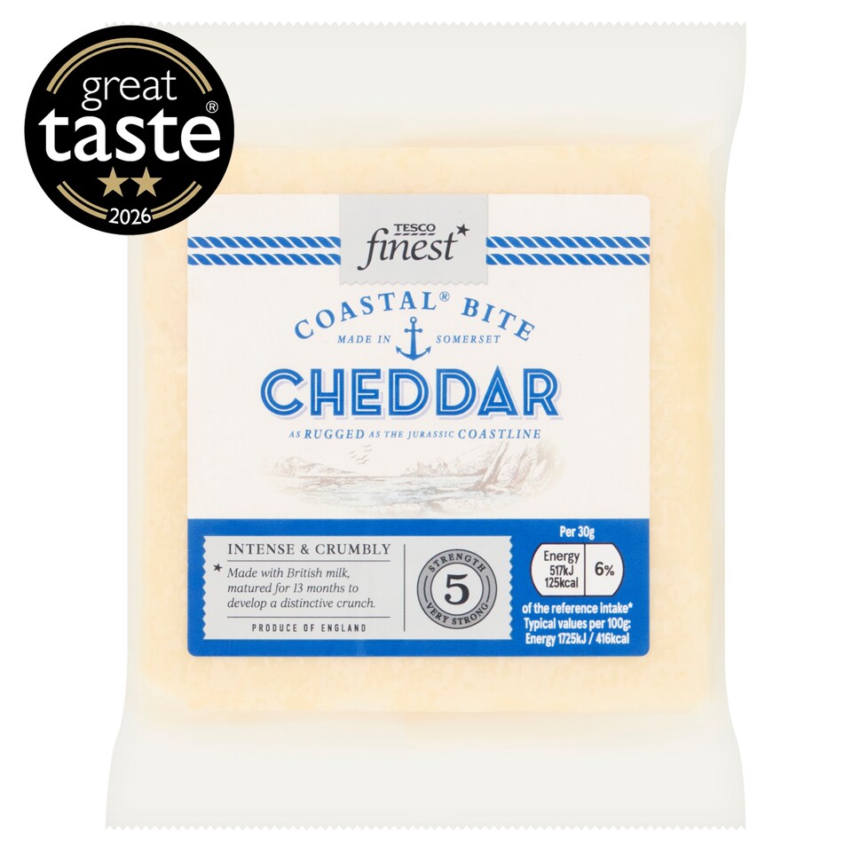 Tesco Finest Vintage Coastal Bite Cheese 200G
