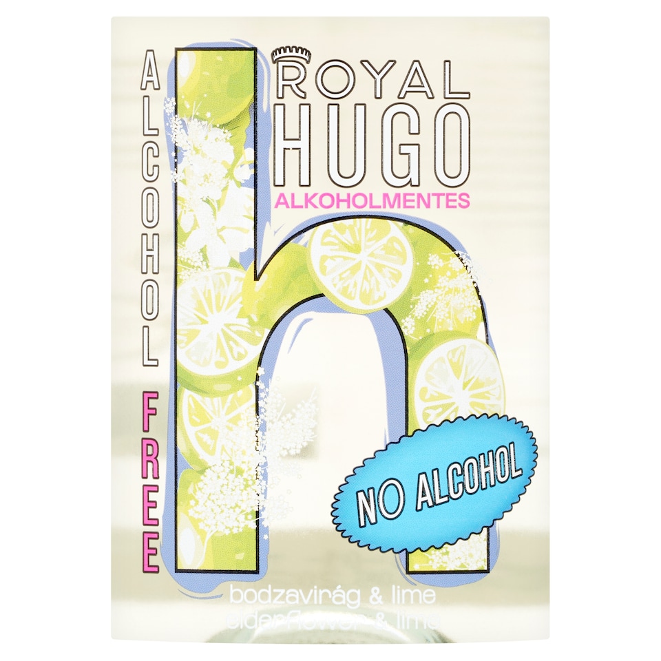 Royal Hugo alkoholmentes bodzavirág és lime ízű, szénsavas ital 750 ml 1. kép