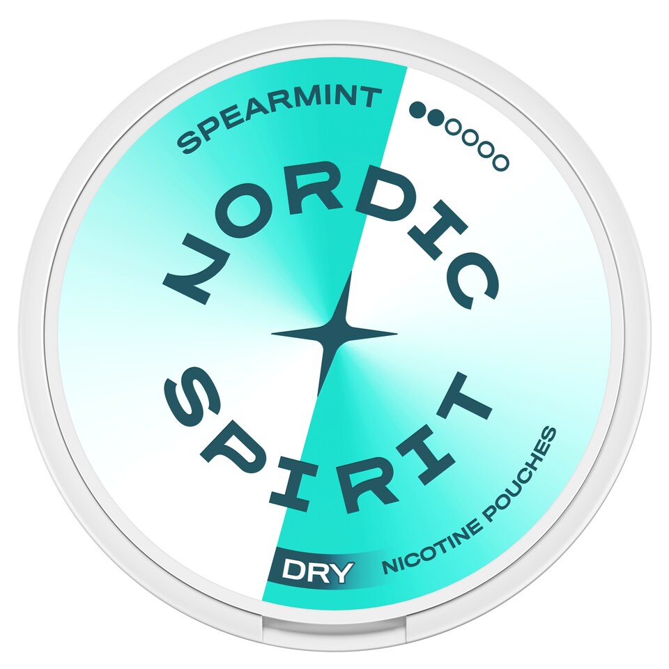 image 1 of Nordic Spirit Spearmint Regular - Tobacco Free Nicotine Pouches 20 Pack 6mg 14g