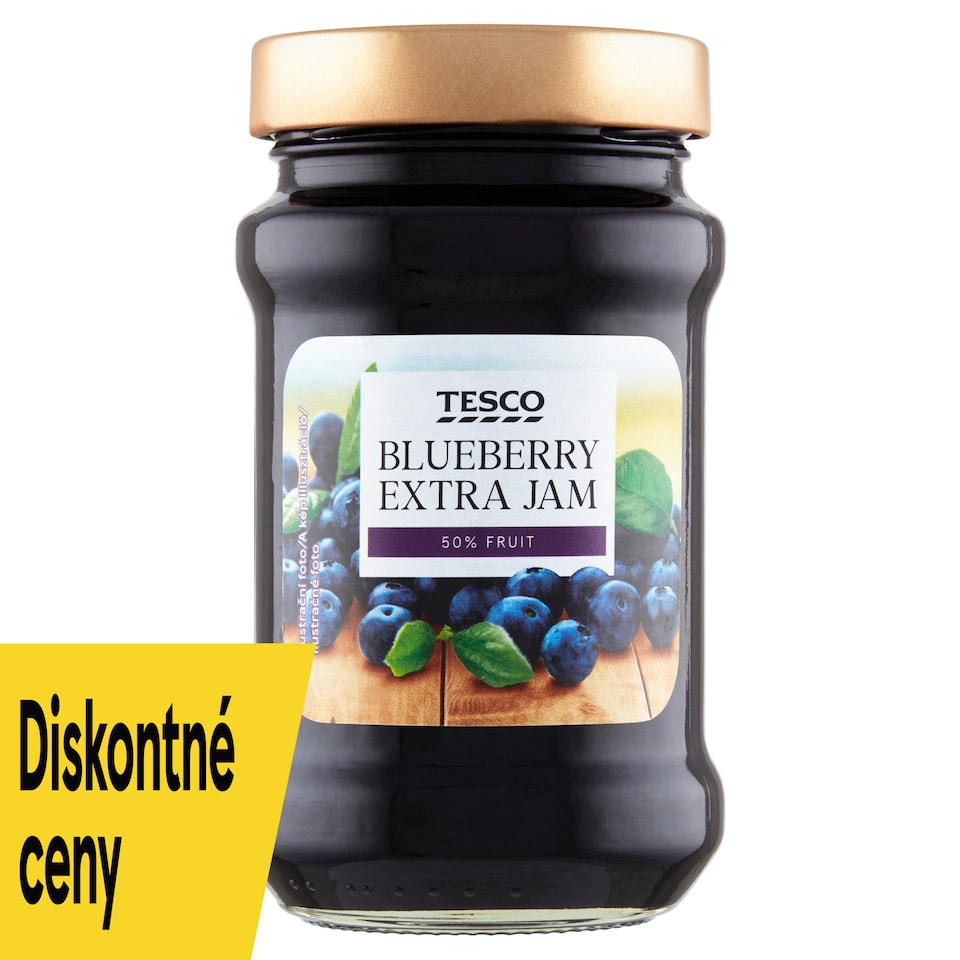 Tesco Extradžem menej sladký čučoriedkový 450 g