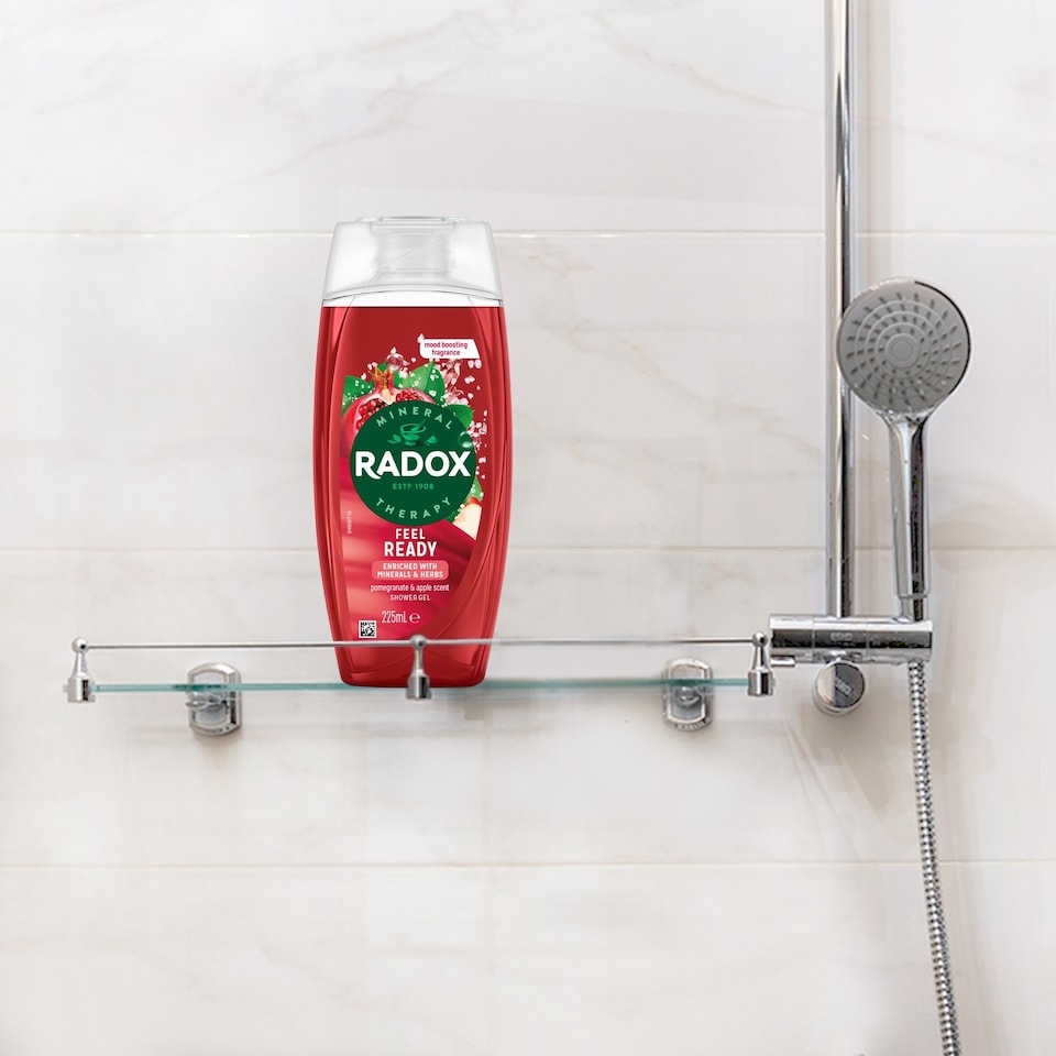 image 1 of Radox Pomegranate & Apple Feel Ready Shower Gel Body Wash 225ml