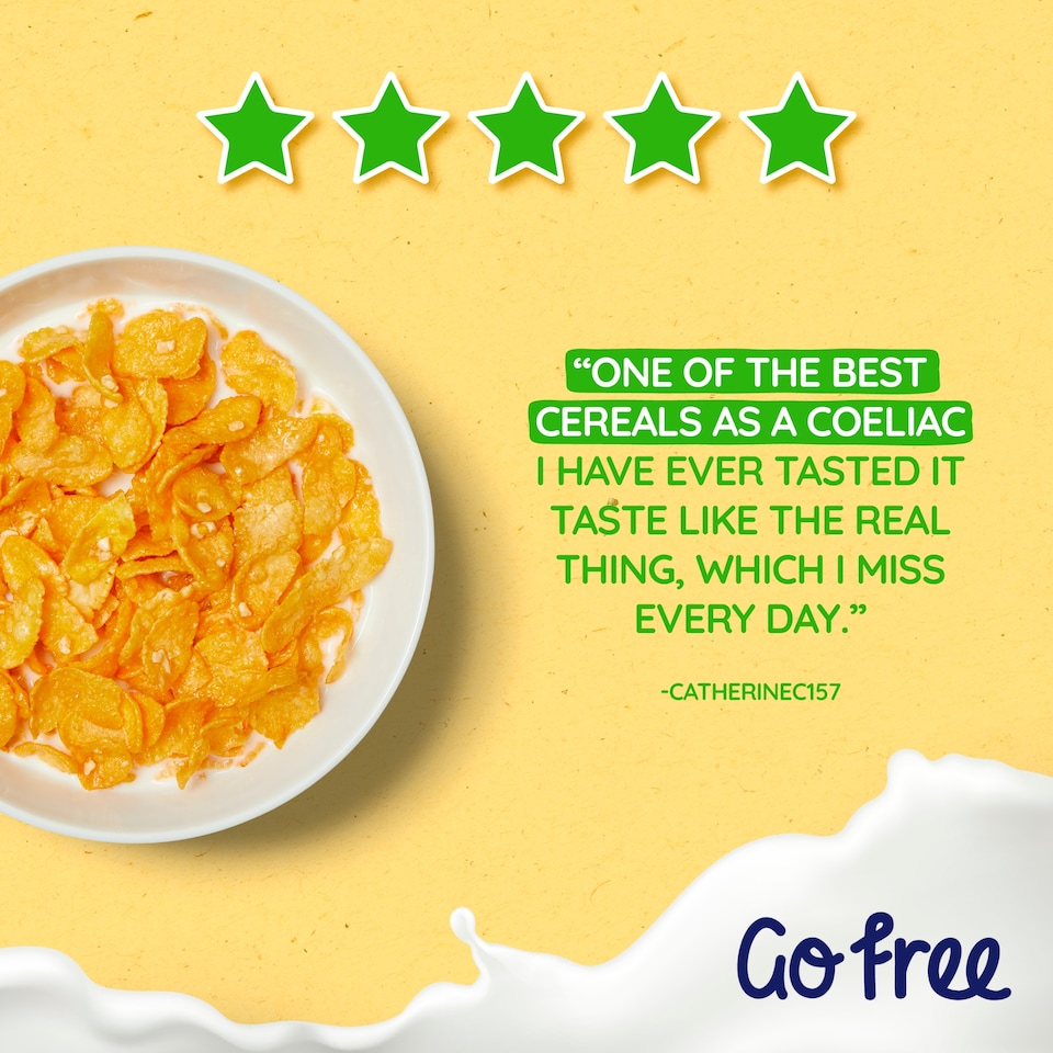 image 1 of Nestlé GoFree Honeynut Flakes Cereal 350g