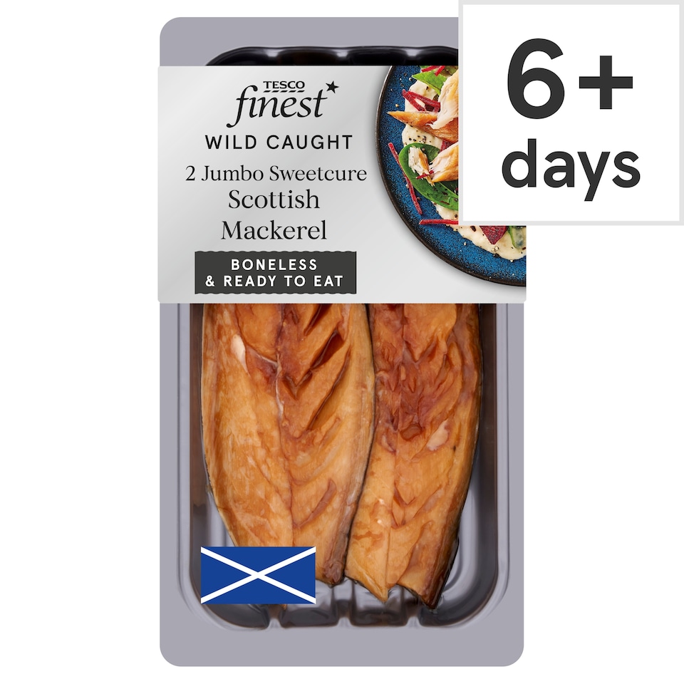 Tesco Finest Sweetcure Smoked Mackerel Fillets 160G