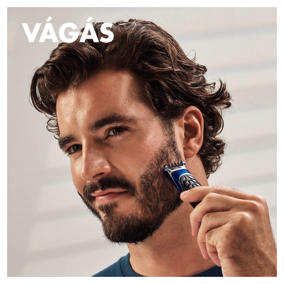 Gillette 4az1-ben Precíziós Testszőrzet- és Szakálltrimmelő, Borotva és Kontúrformázó  1. kép