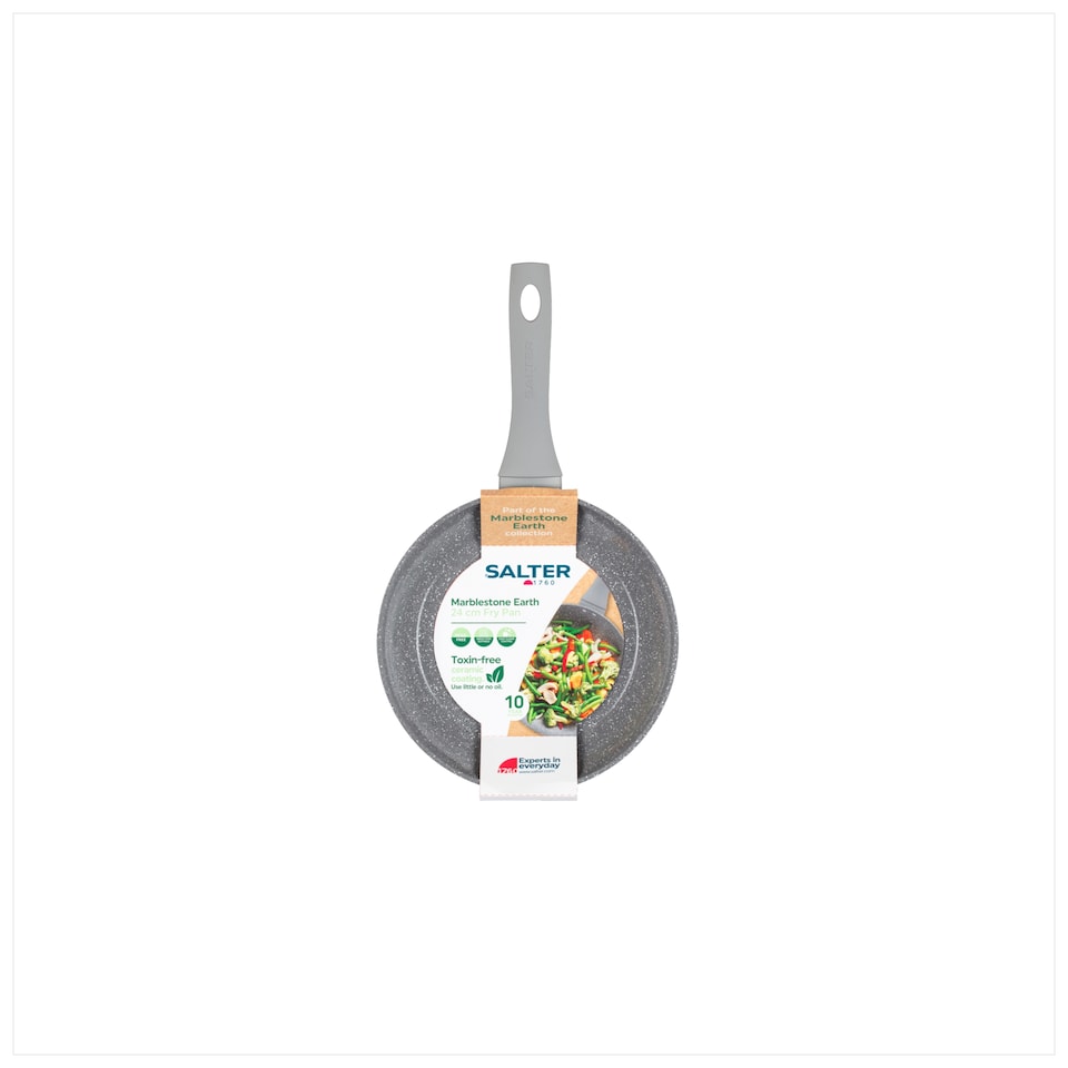 image 1 of Salter Marblestone Earth Fry Pan 24cm