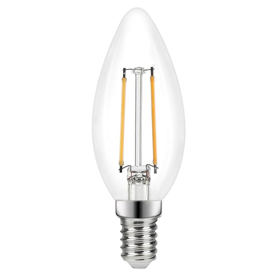 Tesco Led Filament Candle 25W Small Edisonscrew 2 Pack