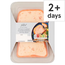 Tesco Finest 2 Prawn Cocktail and Smoked Salmon Terrine Slices 100g 