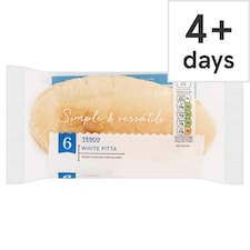 Tesco White Pitta Bread 6 Pack