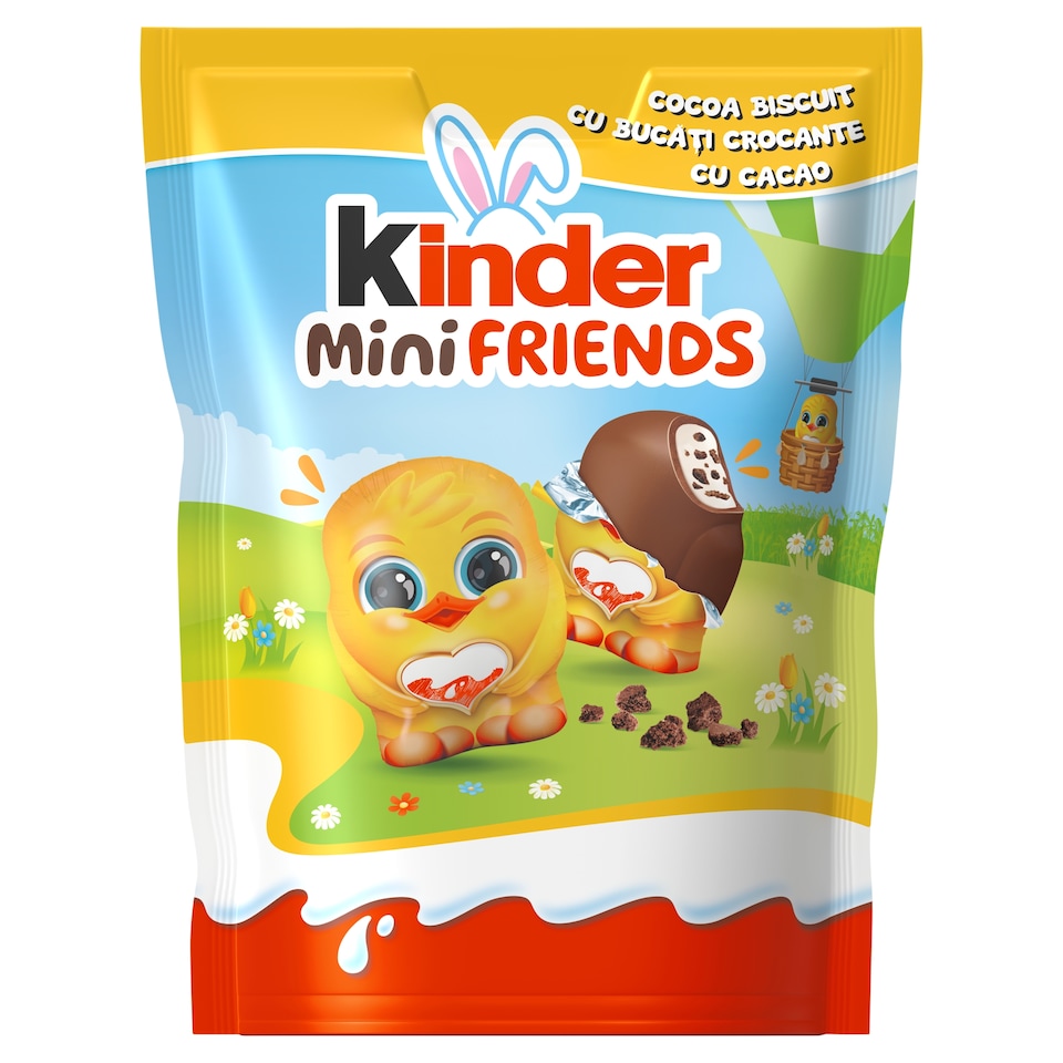 image 1 of Kinder Mini Friends Filled Soft Milk Chocolate with Milk Filling 122 g