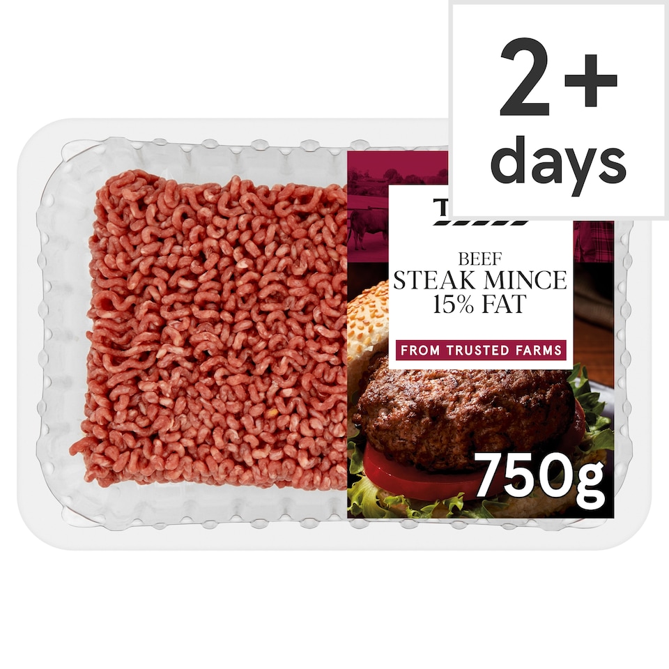 Tesco Beef Steak Mince 15% Fat 750g