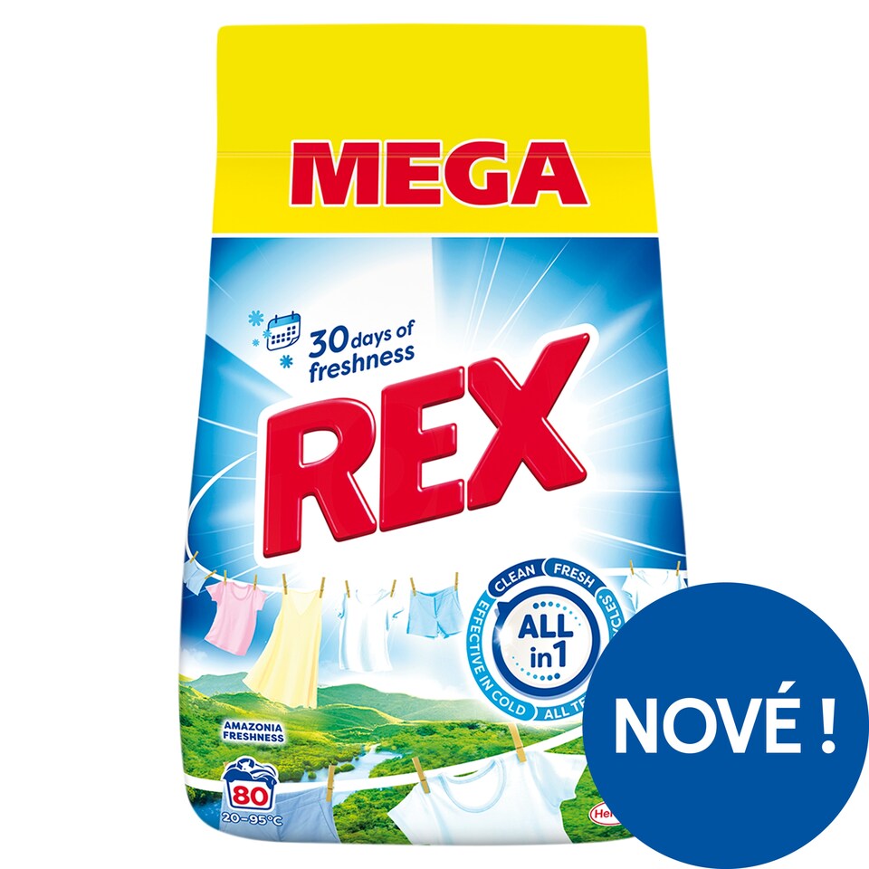 REX Amazonia Freshness Laundry Detergent 80 Washes 4.0kg