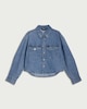 image 4 of F&F Cotton Rich Denim Shirt in Blue