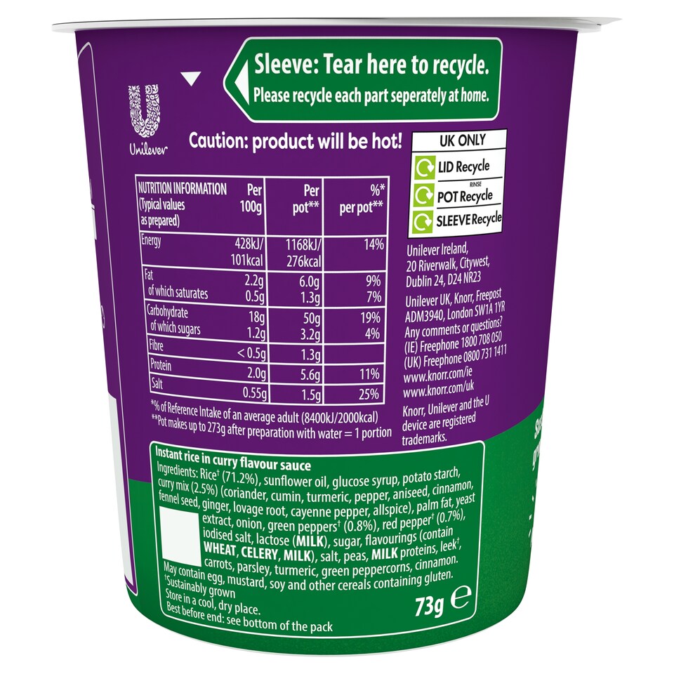 image 1 of Knorr Curry Rice 73g