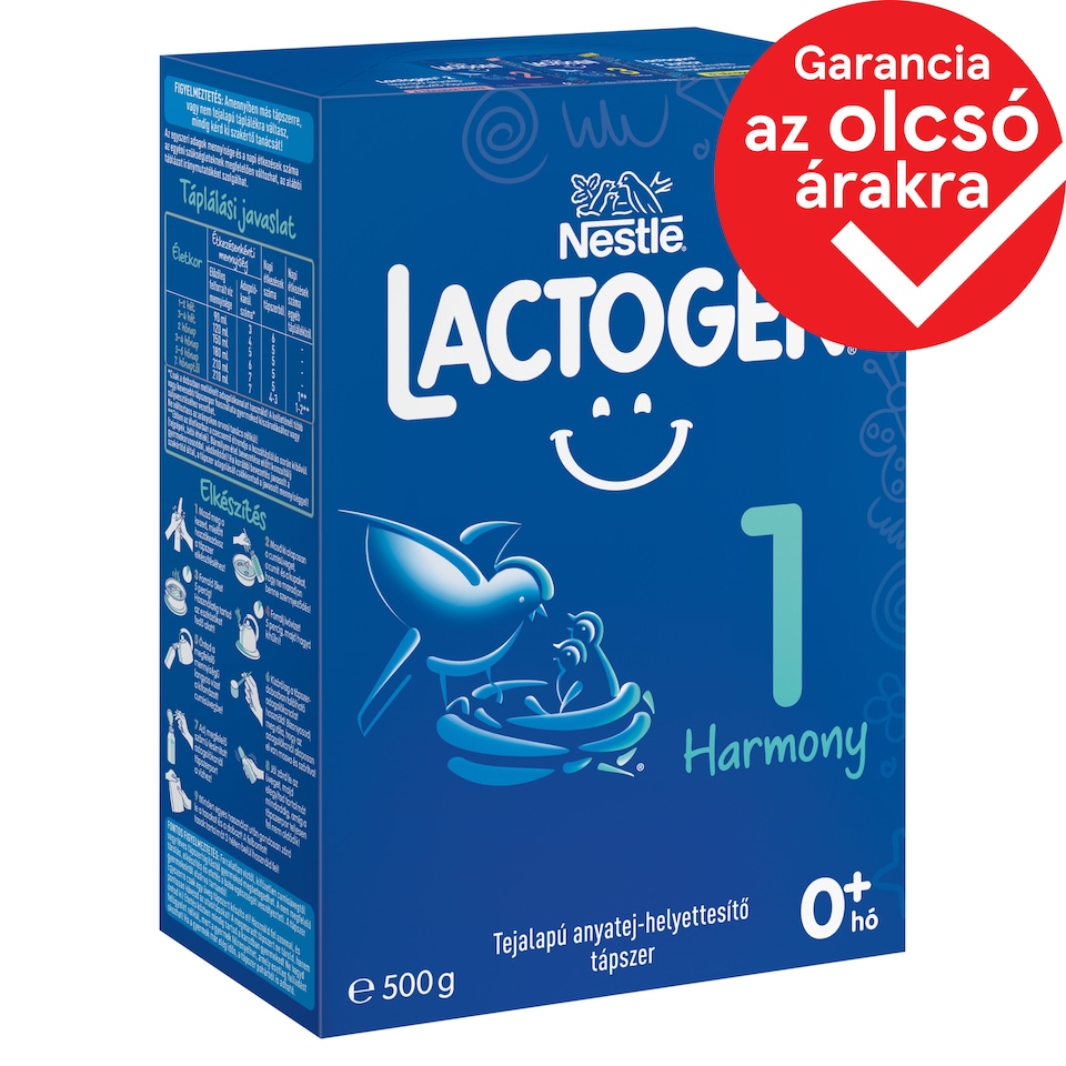 Lactogen Harmony 1 tejalapú anyatej-helyettesítő tápszer 0 hó+, 500 g