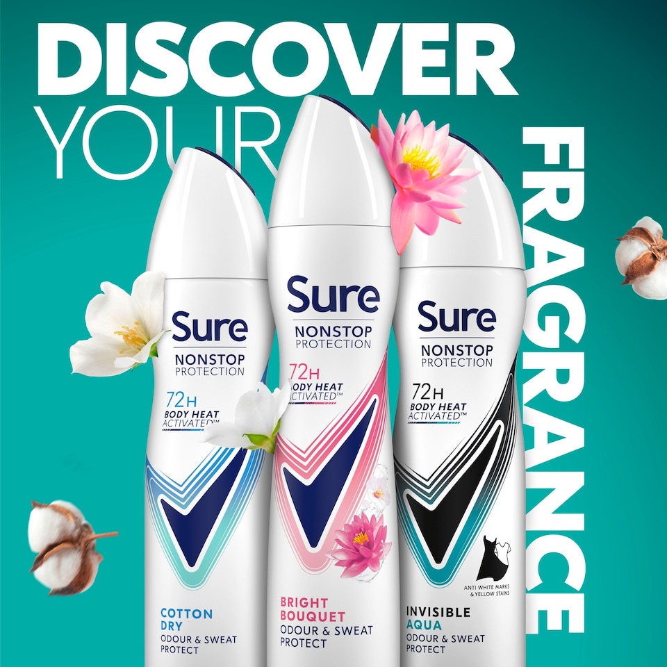image 1 of Sure 72 Hour Bright Bouquet A/Pspirnt 250Ml