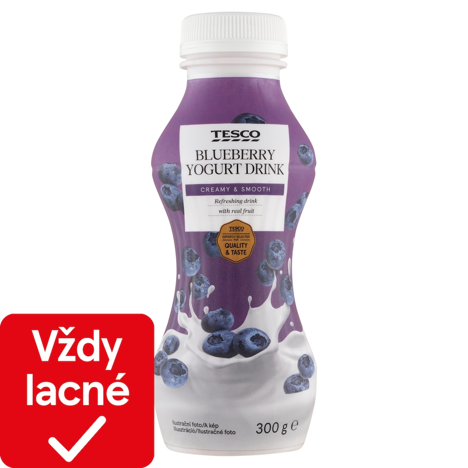Tesco Jogurtový nápoj čučoriedkový 300 g