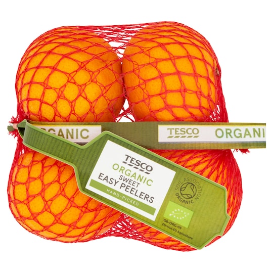 Tesco Organic Sweet Easy Peeler Minimum 4 Pack Tesco Groceries
