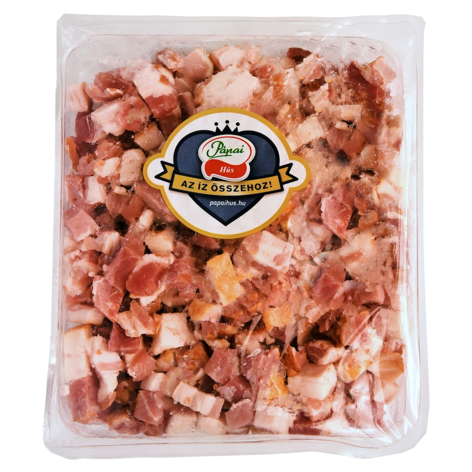 Pápai füstölt sertés kockázott bacon 500 g