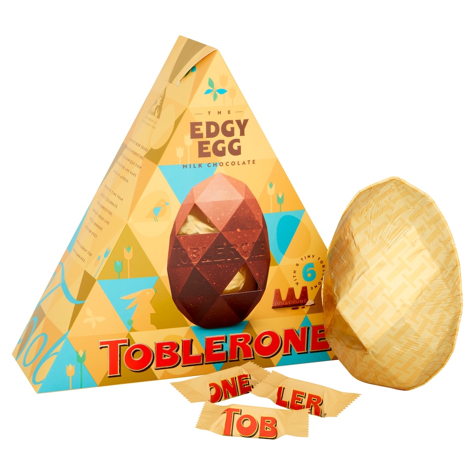 image 1 of Toblerone The Edgy Egg Milk Chocolate Easter Egg 298G