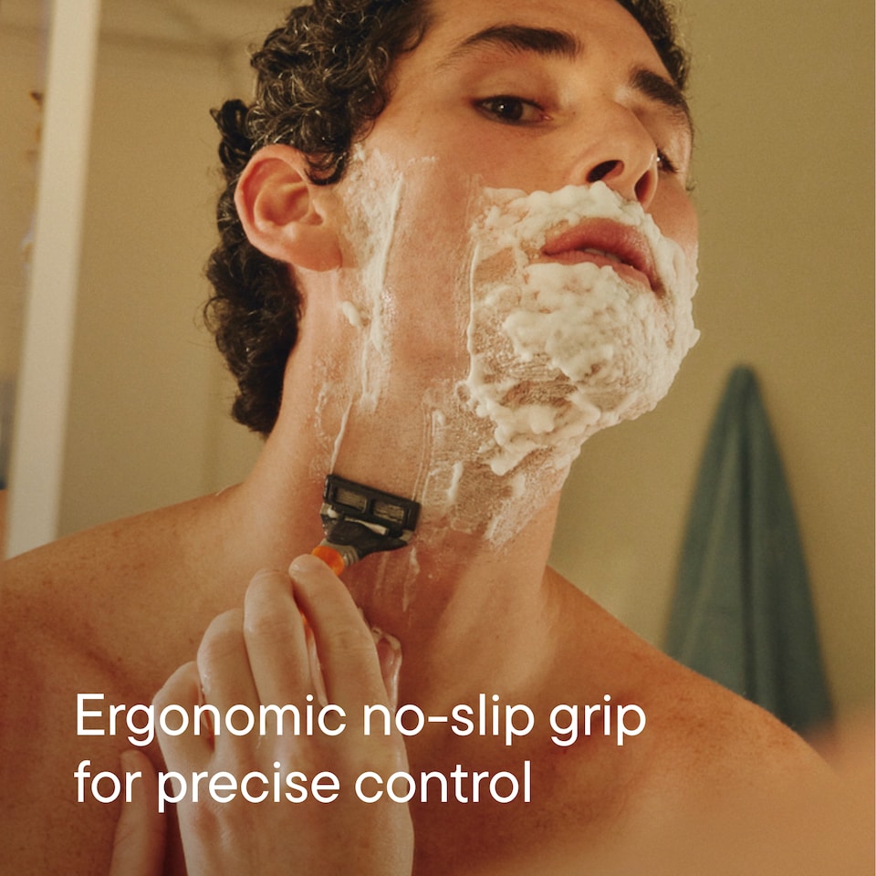 image 1 of Harry's 5 Blade Razor, Bright Orange
