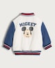 image 2 of Disney Mickey Mouse Varsity Jacket in Multi Blue