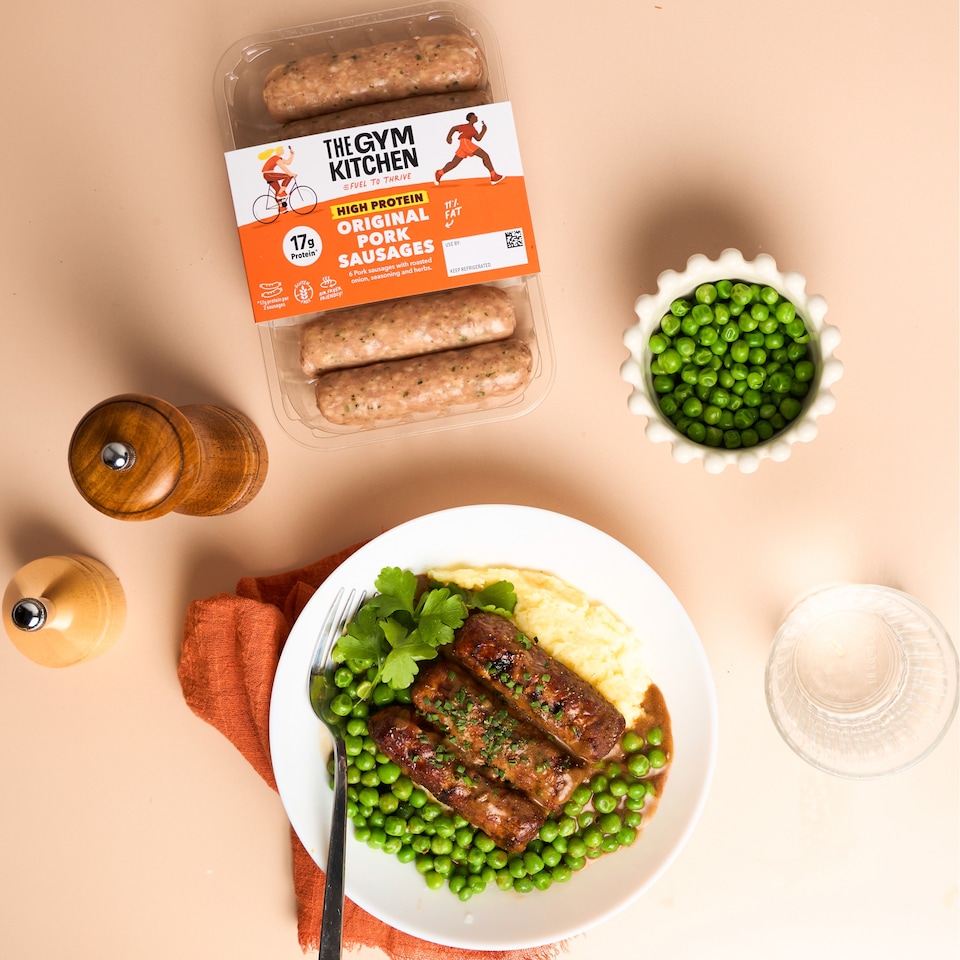 image 1 of The Gym Kitchen High Protein Lean Pork Sausages 340g