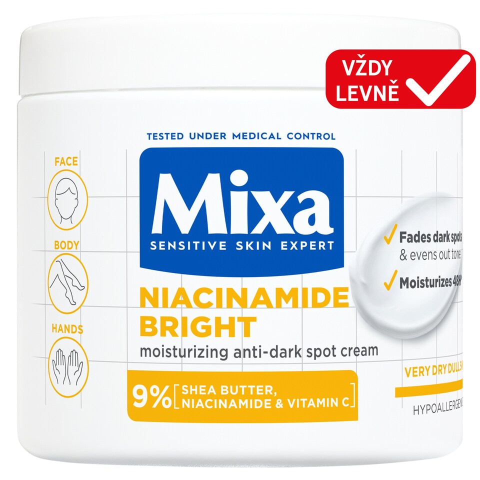 Mixa Niacinamide Bright Moisturizing Anti-Dark Spot Cream 400ml