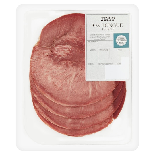 Tesco Deli Ox Tongue 4 Slices Tesco Groceries