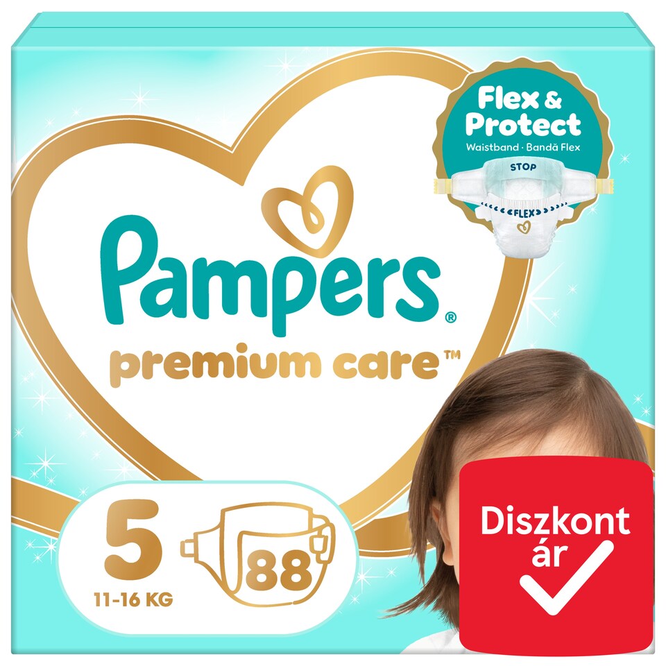Pampers Premium Care Pelenka, Méret: 5, 88 db, 11kg-16kg  1. kép