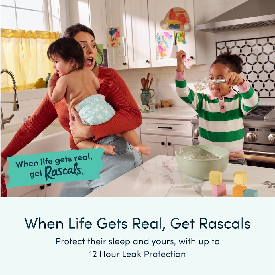 image 1 of Rascals Premium Nappies, Size 3 | 44 Pack