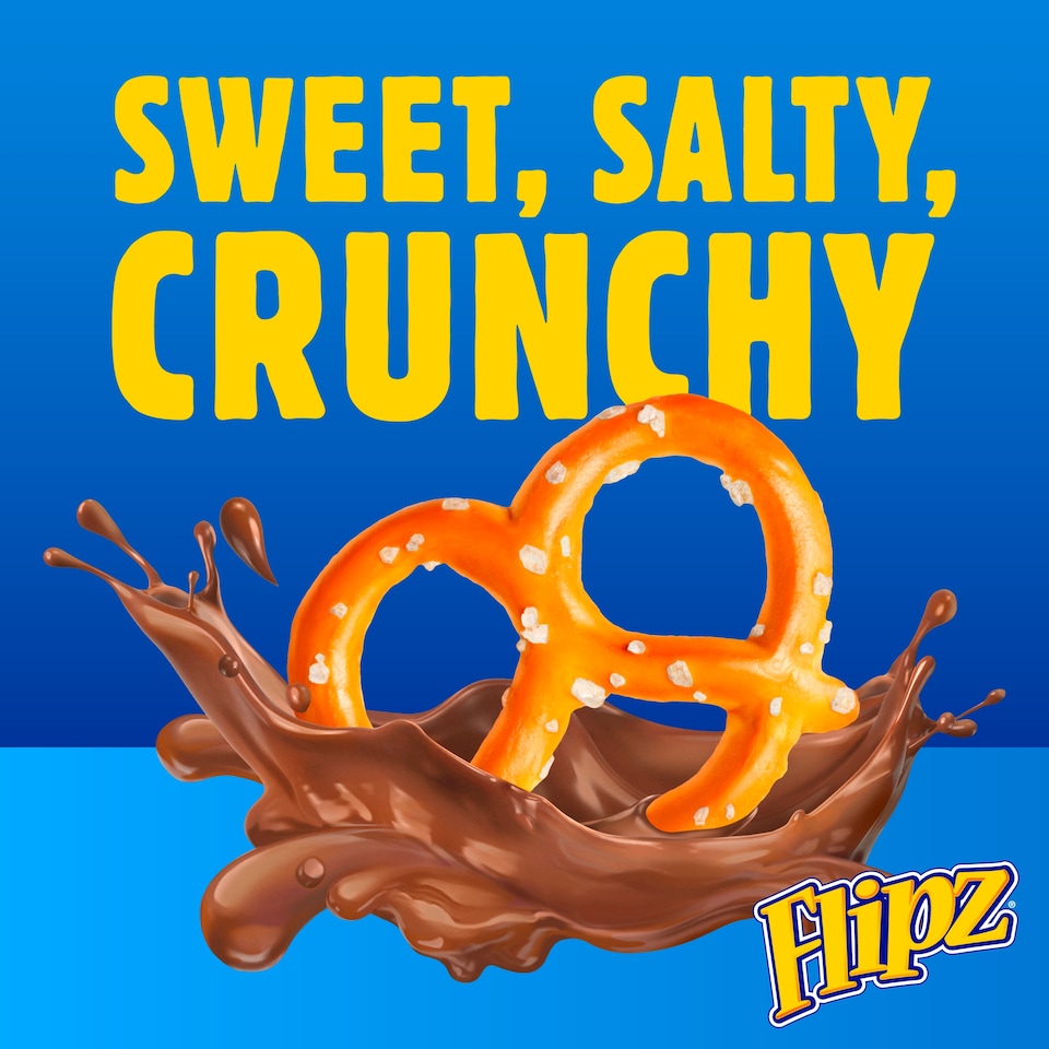 image 1 of Flipz Milk Chocolate Coated Pretzels 90G