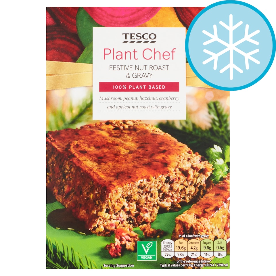 Tesco Plant Chef Festive Nut Loaf & Gravy 460G
