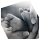 image 2 of Hallmark Blank Card Baby Feet