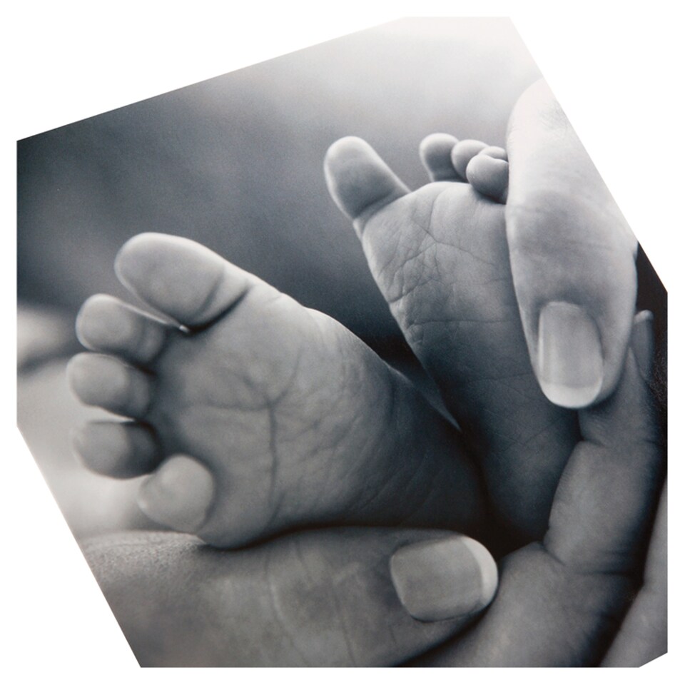 image 1 of Hallmark Blank Card Baby Feet
