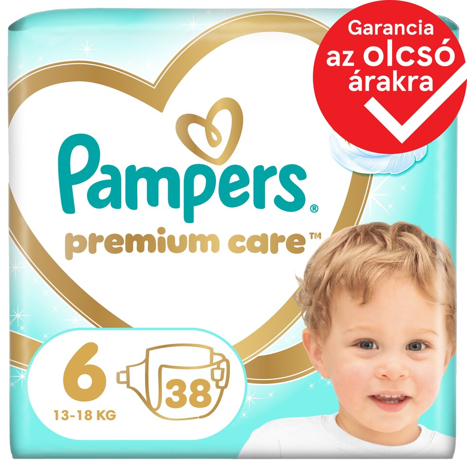 Pampers Premium Care, Méret: 6, 38 Pelenka, 13kg-18kg  1. kép