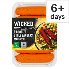 Wicked Kitchen 6 Chorizo Style Bangers 350G