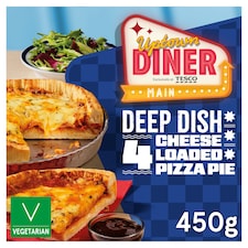 Uptown Diner Deep Dish 4 Cheese Loaded Pizza Pie 450g
