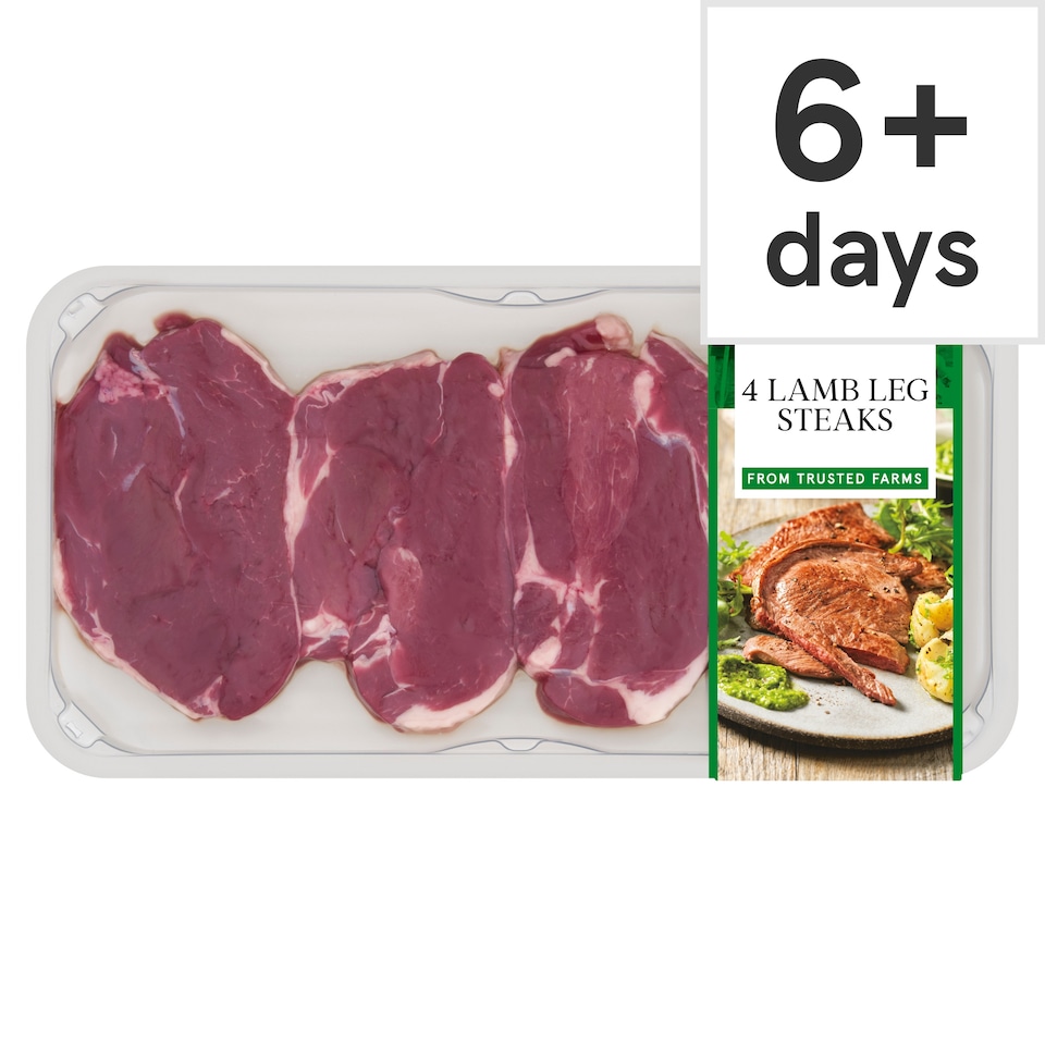 Tesco 4 Lamb Leg Steaks 400g 