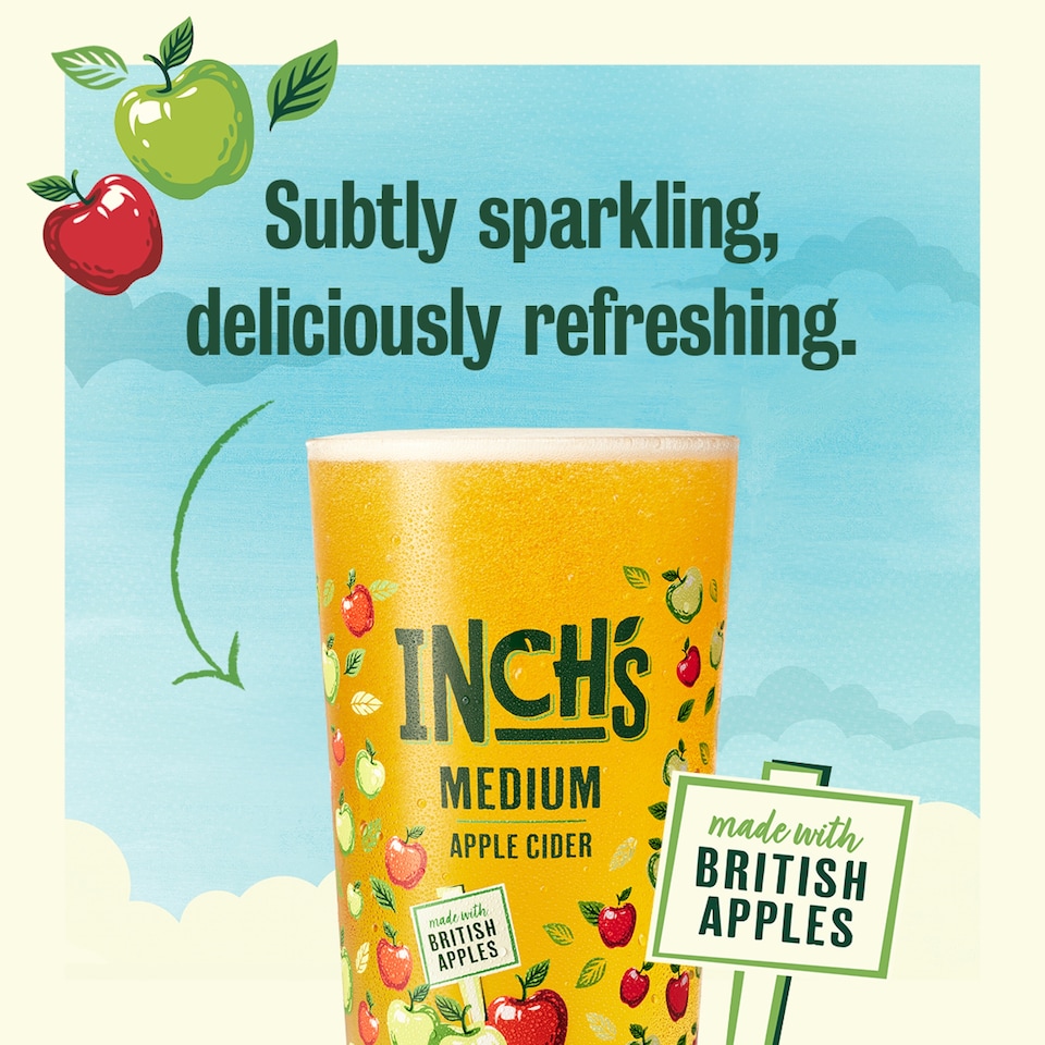 image 1 of Inch's Medium Apple Cider Can 15x440ml